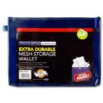 Document Mesh Wallet Extra Durable Admiral Blue A4+