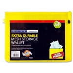 Document Mesh Wallet Extra Durable Sunshine Yellow A4+