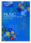 Music Manuscript A4 12 Stave 24 page Supreme