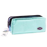 Premier Triple Zip Pencil Case 3 Colour Pastel