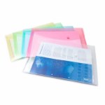 Rapesco Popper Wallet Foolscap Pastel 5 Pack Rapesco Popper Wallet Foolscap Pastel 5 Pack