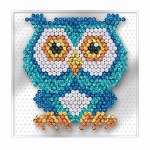 Sequin Art Pin-Free Owl