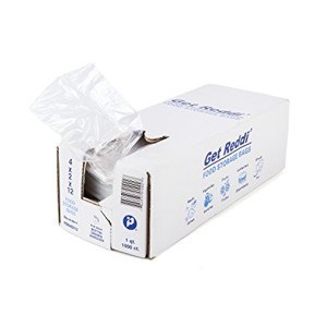 10x8x24 Clear Poly Bags, 500 per case