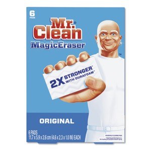 Tẩy vết bẩn Mr. Clean Magic Eraser (1/6 gói) - Tri-Us Janitorial Supplies: Với Tẩy vết bẩn Mr. Clean Magic Eraser, không có vết bẩn nào là quá khó khăn để tẩy sạch. Một gói nhỏ với công nghệ độc đáo của Mr. Clean đủ để giữ cho mọi người hài lòng với kết quả làm sạch. Bạn không thể bỏ lỡ cơ hội để xem hình ảnh liên quan đến sản phẩm này trên chúng tôi, Tri-Us Janitorial Supplies.