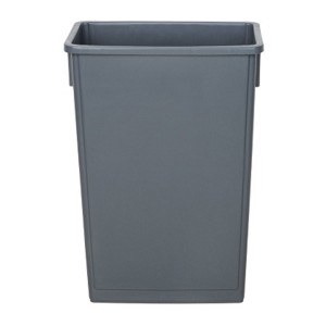 Slim Trash Can Gray 23gl - Tri-Us Janitorial Supplies