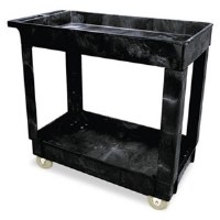 Rubbermaid Utility Cart 2/S Bk