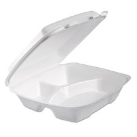 Foam Container 3-Comp Large WH