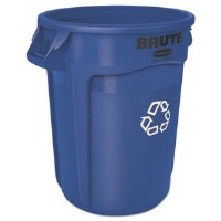Rubbermaid Brute Container 44gl Recycle Blue