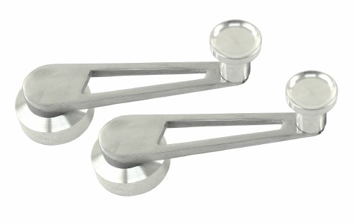 Window Cranks Pair Alum