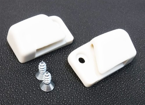 Sun Visor Clips Late White