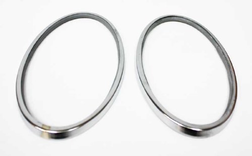 Taillight Chrome Bezel T1 62-67 Pair
