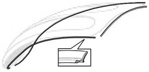 Hood Seal T1 to 1961 Beetle 3-Piece
