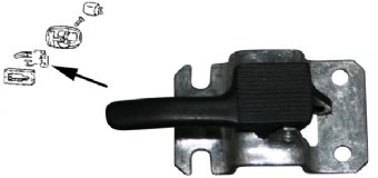 Door Release Lever RH Black