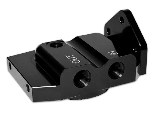 Oil Filter Adapter Billet BLK