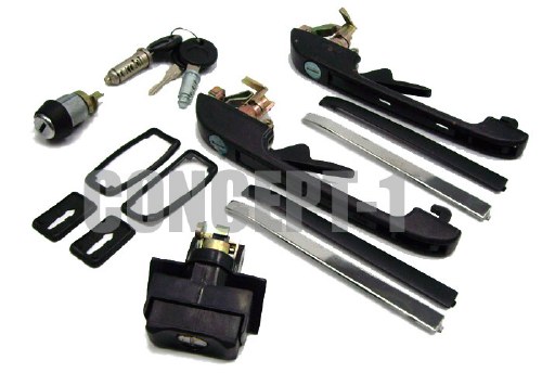 Door Handle Set Golf MK2 Keyed Alike (191898081-JP)