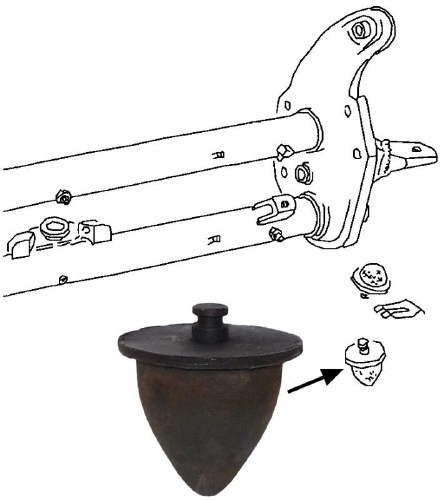 T2 Lwr Rubber Torsion Stp PAIR