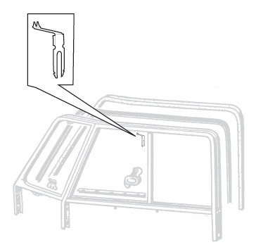 T2 50-67 Sliding Window Divider Bar Retaining Clip