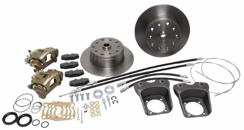 Rear Disc Kit T1 73-79 W/Ebrk DELUXE Dual Drilled