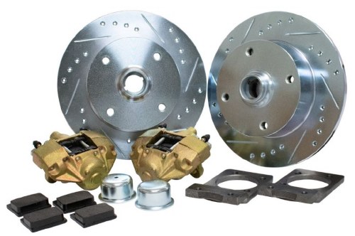Disc Brake Kit Super Beetle 71-79 4/130 Drilled &amp; Slotted