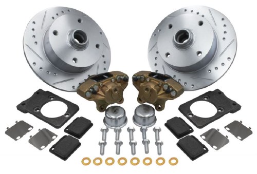 Disc Brake Kit Beetle BJ 1968-77 4/130 Drilled &amp; Slotted