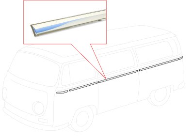 T2 68-71 Deluxe Molding S/S