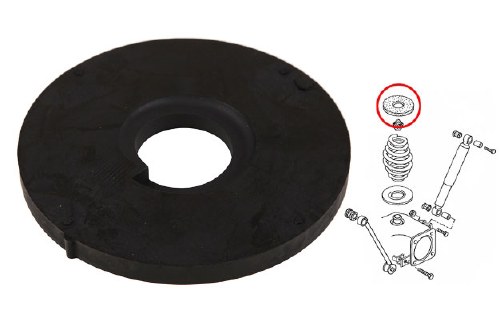 Rear Spring Isolating Pad Upp
