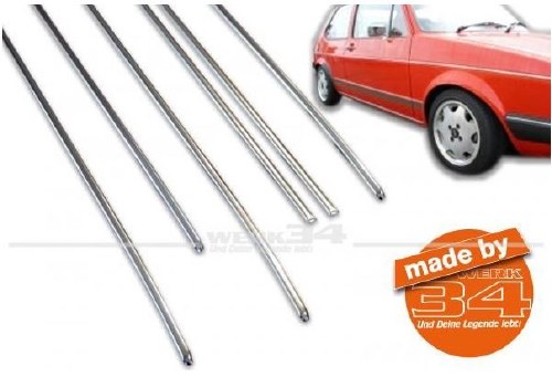 Wasteline Trim 2dr Chrome 6pce