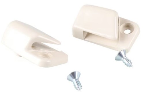 Sun Visor Clips Late White