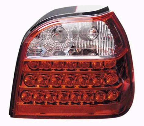 Golf 3 Taillights LED Clear/Red