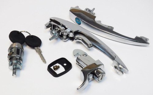 Door Handle T1 72-79 PAIR &amp; MACHING IGNITION AND LID