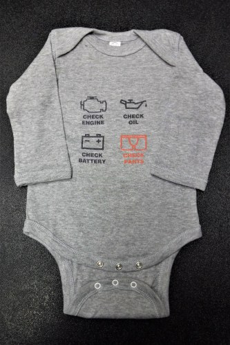 Baby Onesie Check Light