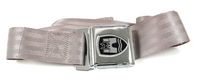 Seat Belt Lap GREY / Chrome