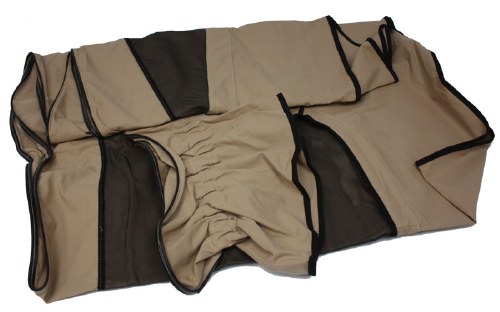 Pop Top Canvas Van 80-85 Tan 3 Window Acrylic