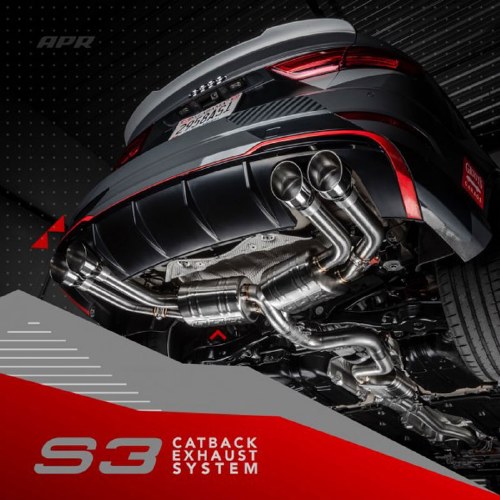 Audi S3 Sedan Catback Exhaust WITH Valves (APRCBK0003)