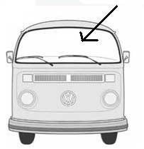 Windshield Bus 68-79 CLEAR