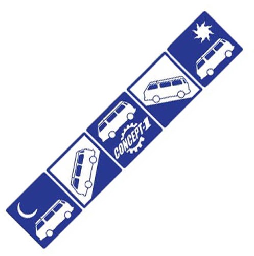 Westy Traveler Decal Blue