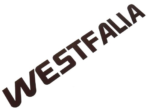 17.5" Westfalia Decal Brown