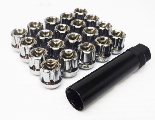 Nut Kit 12mm Open Chrome 20