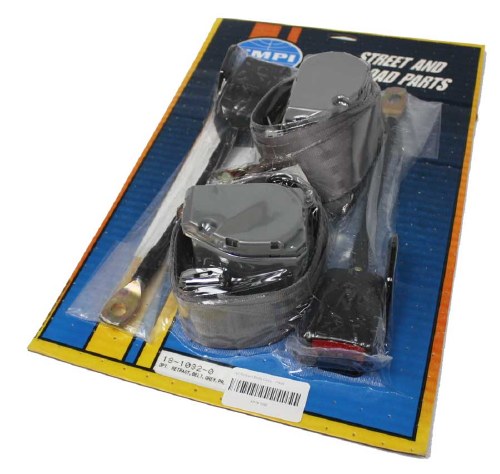 3pt Seat Belt  Grey - PAIR