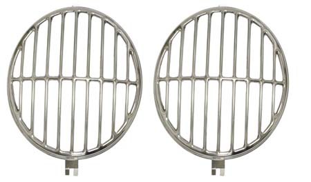 Headlight Stone Guards Stainless Steel
