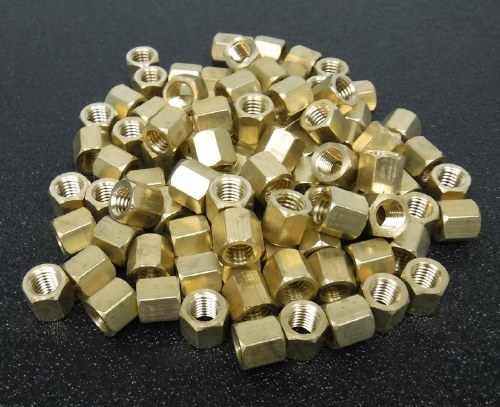 Exhaust Nuts. Brass 100 pack