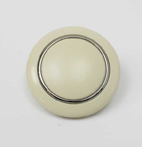 The 111 - 3 Spoke Steering Wheel Ivory Horn Button (GDP111.HBI)