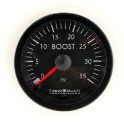 Gauge NSP Boost 0-35psi White MK6