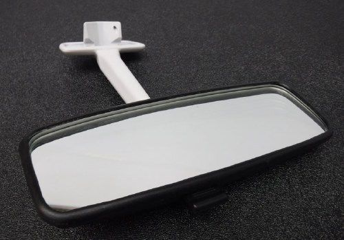 Mirror - Rear View T1 68-79 BLK/WHT