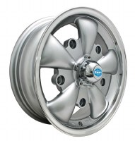 GT-5 Wheel Silver/Polished Lip 5/205 (EP00-9691)
