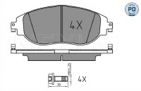 Front Brake Pads Meyle