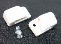 Sun Visor Clips Late White