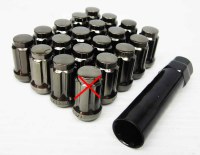 Nut Kit 12mm Close Gun Metal SET OF 19