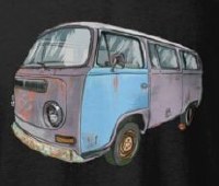 LADIES RUSTIC BUS TEE- LARGE