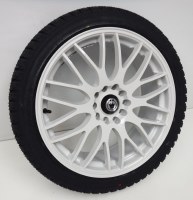 18" Winter Wheel Tire Set Konig Maze White